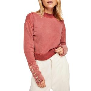 Free People Cropped Sweatshirt